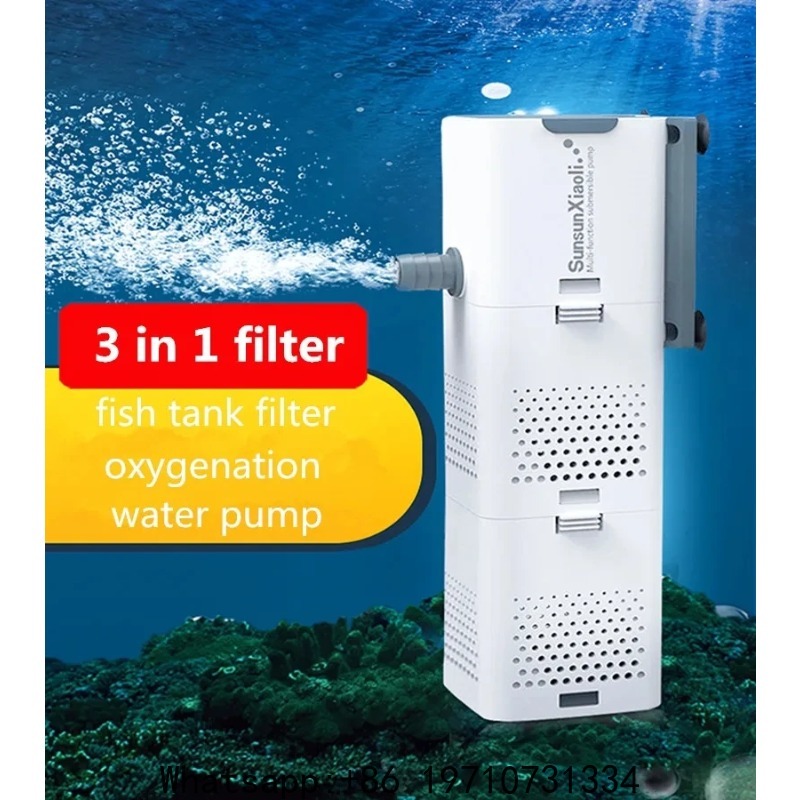 Aquarium Mini Fish - Filtro SUNSUN 3 en 1 para
