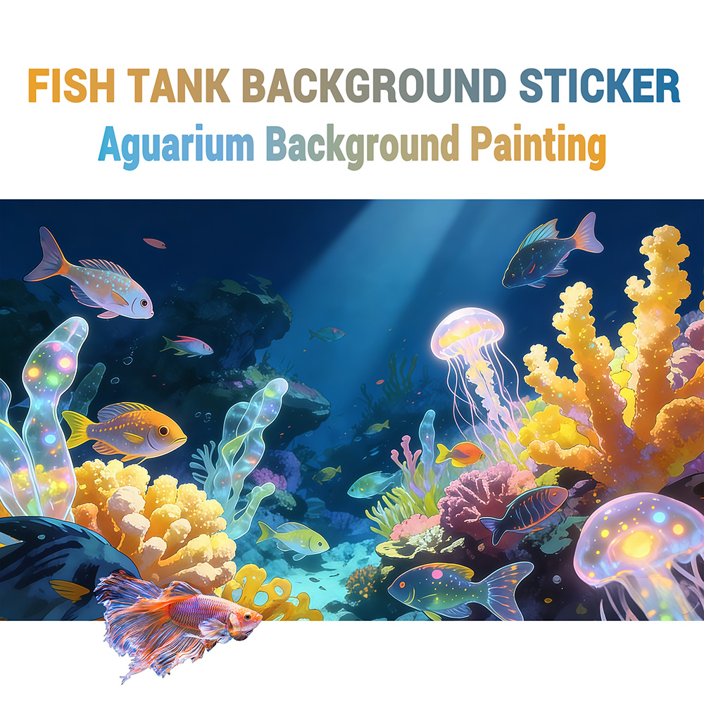 Aquarium Fish World - Fondo para acuario, decoración para pecera,