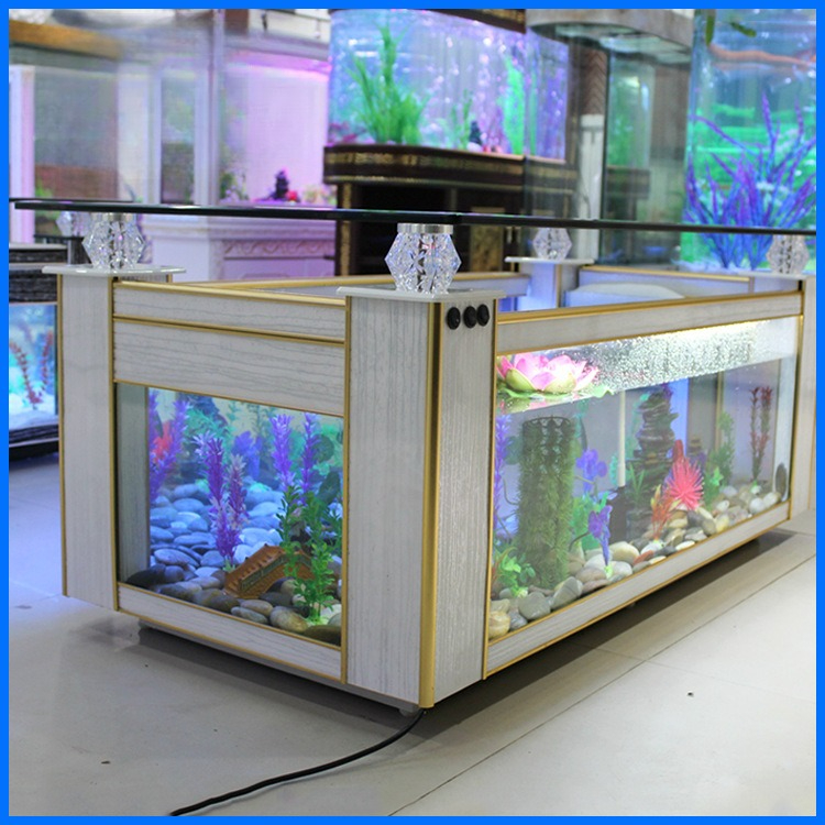 Aquarium Fish Glass - Mesa de centro para sofá, pecera