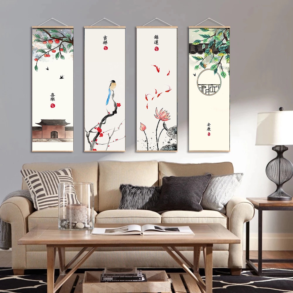 Live Plant Fertilizer - Pintura en rollo de lienzo de