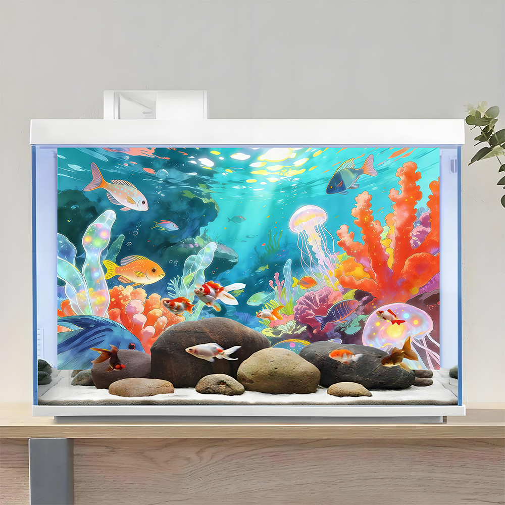 Fondo para acuario, decoración - Aquarium Fish World reseña y precio