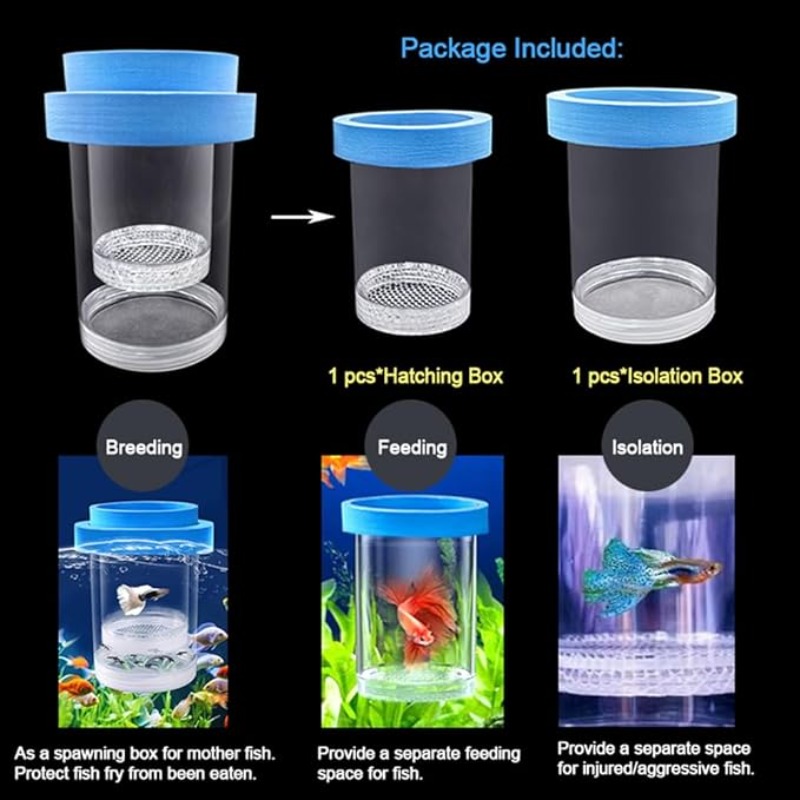 Caja de aislamiento flotante p - Aquarium Fish Accessories reseña y precio