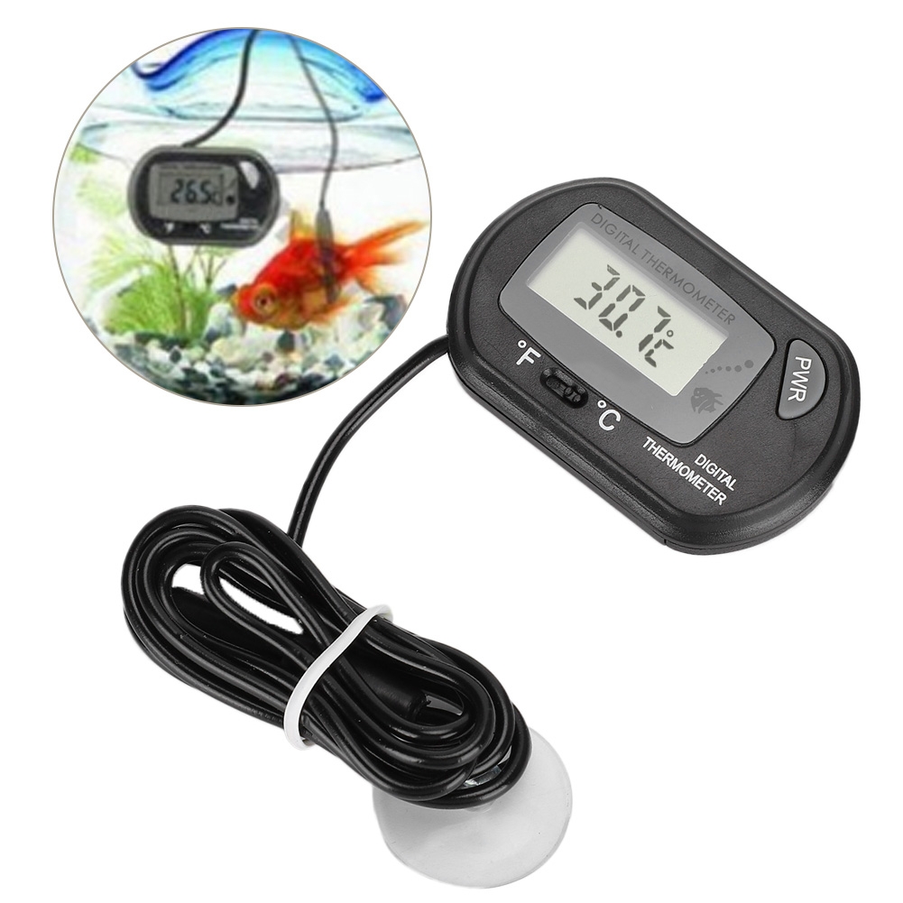 Sensor LCD digital, termómetro - Aquarium Fish Yellow And Black reseña y precio