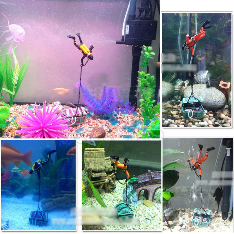 Figura de acción de buzo cazad - Aquarium Fish World reseña y precio