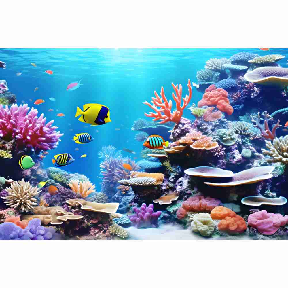 Fondo de fotografía submarino  - Aquarium Fish World reseña y precio