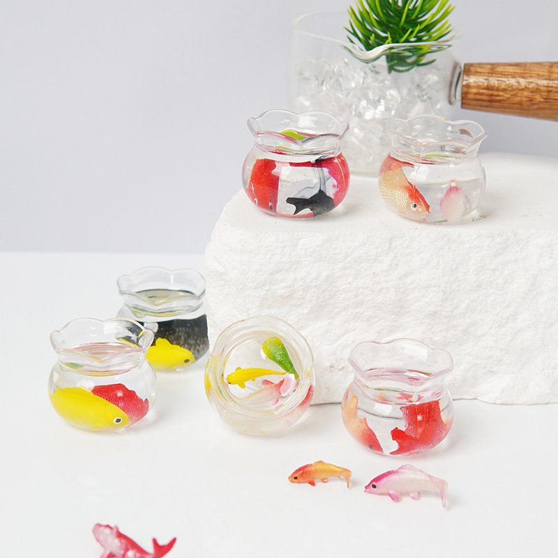 Mini florero de encaje transpa - Fish Toy In Aquarium reseña y precio