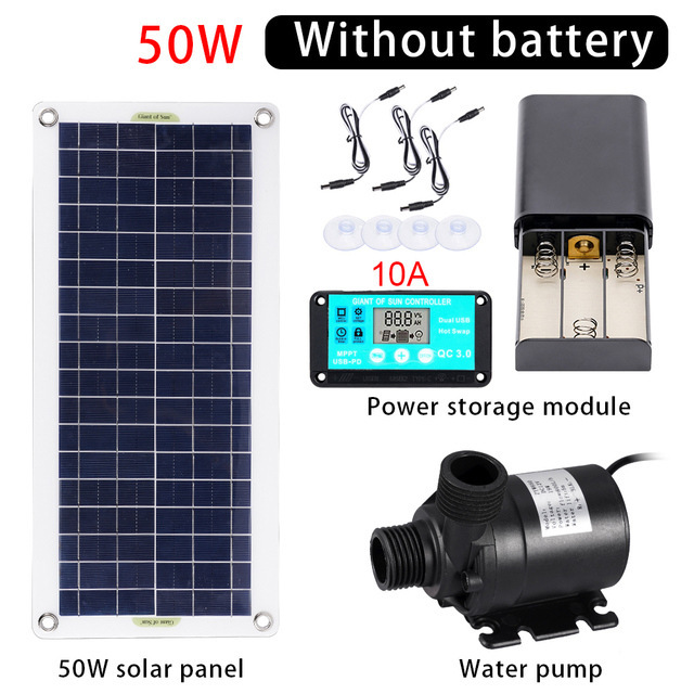 Bomba de Agua Solar de 50W con - Aquarium Fish Accessories reseña y precio