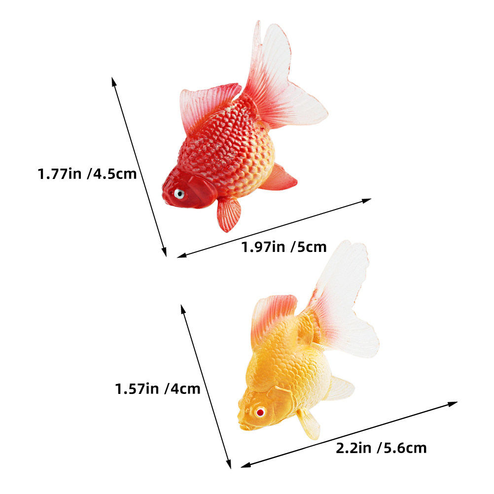 3 piezas de peces dorados mini - Fish Toy In Aquarium reseña y precio