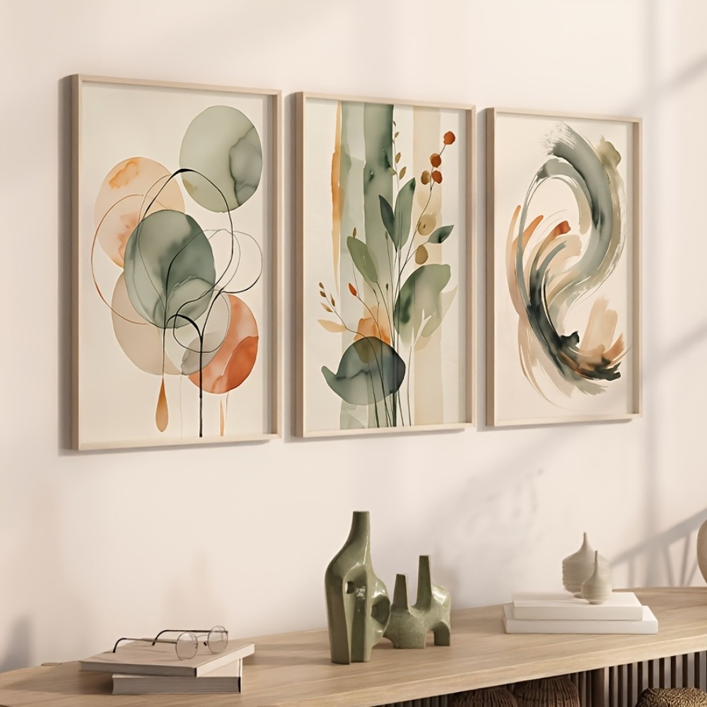 3 piezas de arte de pared abst - Live Plant Fertilizer reseña y precio