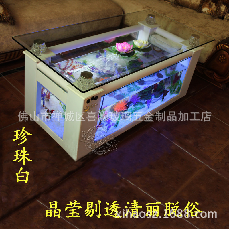 Mesa de centro para sofá, pece - Aquarium Fish Glass reseña y precio