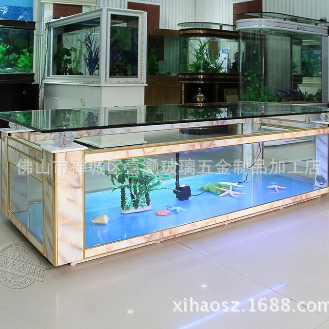 Mesa de centro para sofá, pece - Aquarium Fish Glass reseña y precio